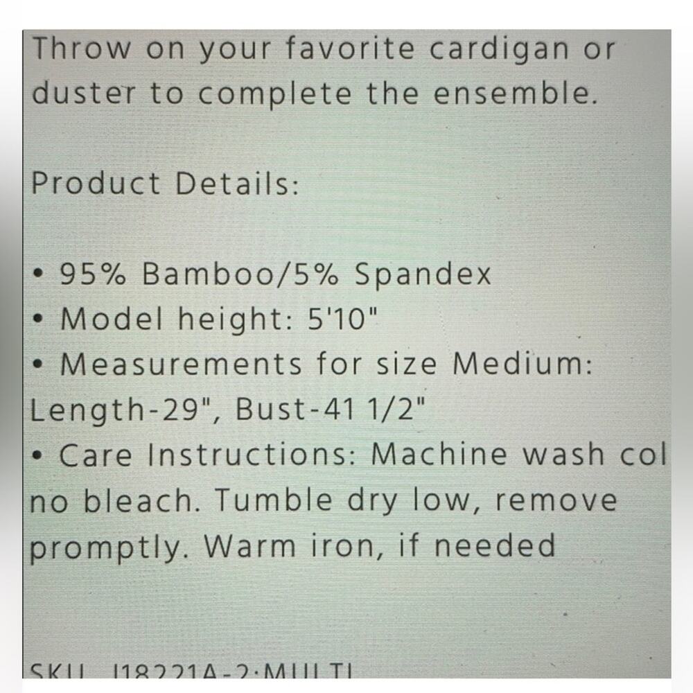 NWOT Johnny was Tokyo favorite bamboo long sleeve size S - Picture 6 of 9